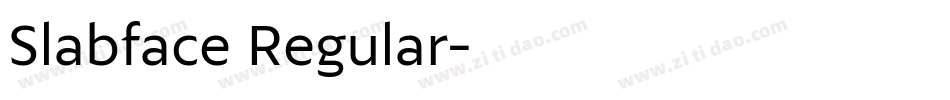 Slabface Regular字体转换